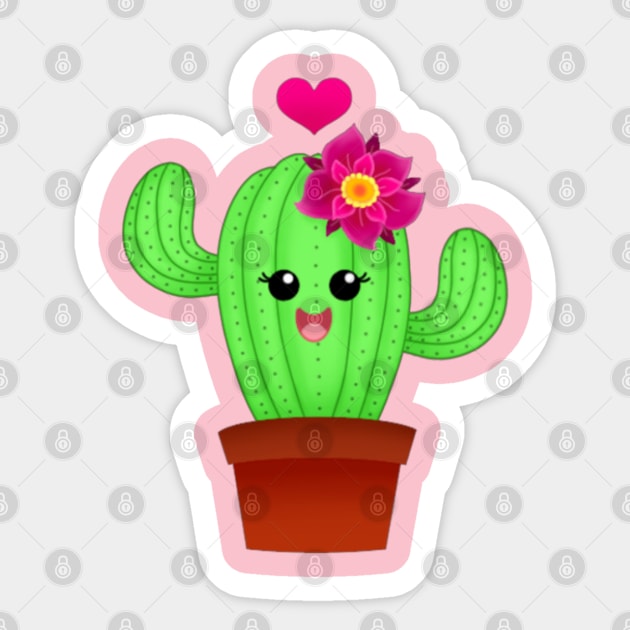 Cactus Love Sticker by Redheadkls